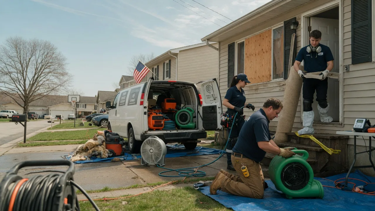 Water Damage Restoration in Spalding, MI near me
